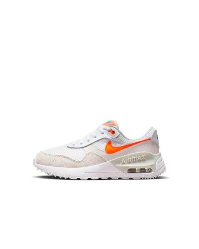 Lasten urheilukengät Nike Air Max Systm Big Valkoinen