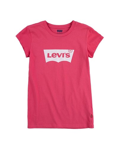 Child's Short Sleeve T-Shirt Levi's Batwing Girl Pink