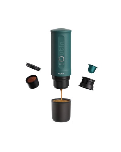 Tragbare Kaffeemaschine Outin OUTINTEAL türkis Edelstahl 80 ml