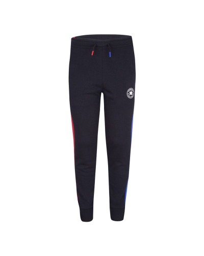 Pantalon de sport long Converse Throwback Side Stripe Noir