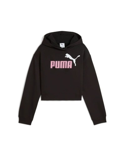 Sudadera con Capucha Niña Puma Essentials  Negro