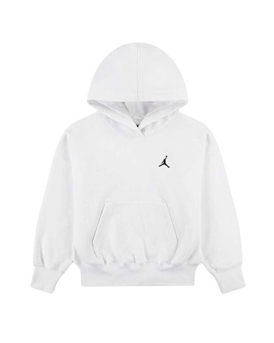 Sweatshirt mit Kapuze für Mädchen Jordan Wj Brkn Flc Po Hoodie Weiß