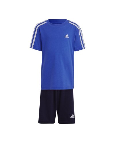 Conjunto Deportivo para Niños Adidas 3S Co Azul