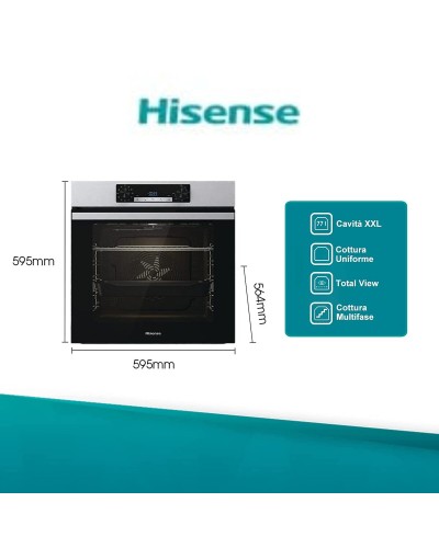 Uuni Hisense BI62216AX MF 77 L 3500 W (Kunnostetut Tuotteet B)