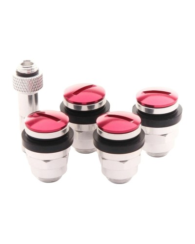 Tire Valve Set Japan Racing JR V1 Red Aluminium (4 Units)