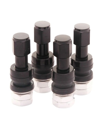Set di valvole per pneumatico Japan Racing V2 Nero Alluminio (4 Unità)