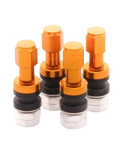 Set ventielen voor band Japan Racing V2 Gouden Aluminium (4 Stuks)