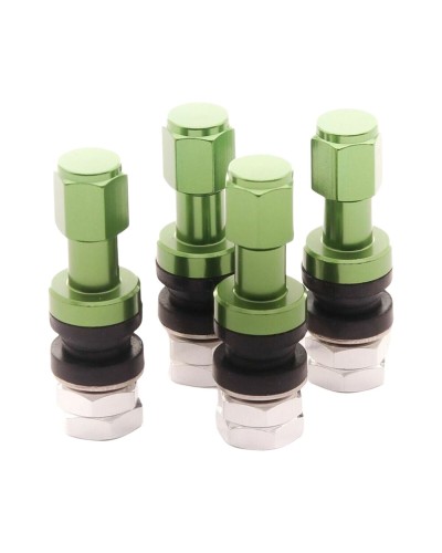 Set di valvole per pneumatico Japan Racing V2 Verde Alluminio