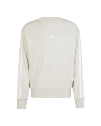 Herren Sweater mit Kapuze Adidas 3Bandas French Terry Weiß