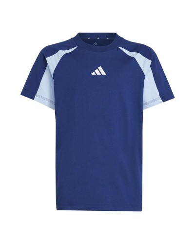 Kurzarm-T-Shirt für Kinder Adidas JD0060 Blau