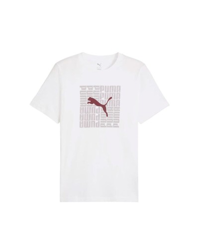 Heren-T-Shirt met Korte Mouwen Puma 688031 02 Wit