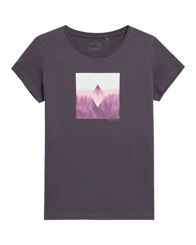 Women’s Short Sleeve T-Shirt 4F H4L22-TSD061LV-52S Blue (XS)