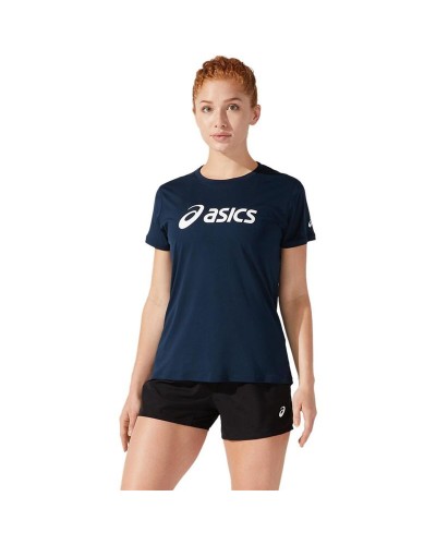 Camiseta de Manga Corta Mujer Asics 2012C330-400 Azul marino (XS)