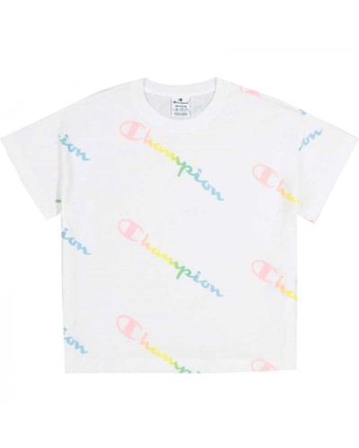 Maglia a Maniche Corte Donna Champion 114092-WL001 Bianco (L)