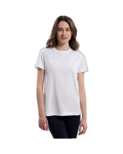 Maglia a Maniche Corte Donna Champion 114911-WW006 Bianco (M)
