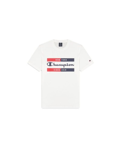 Camiseta de Manga Corta Hombre Champion 218559-WW001 Blanco