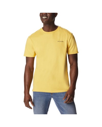 Heren-T-Shirt met Korte Mouwen Columbia 1834041742 Geel