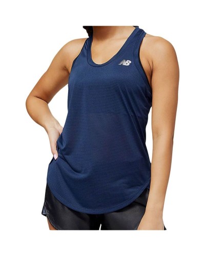 Débardeur Femme New Balance WT23220_NGO Bleu (S)