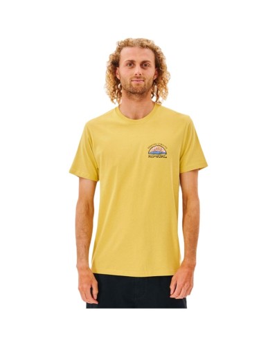 T-shirt à manches courtes homme Rip Curl 00IMTE-8126 Jaune