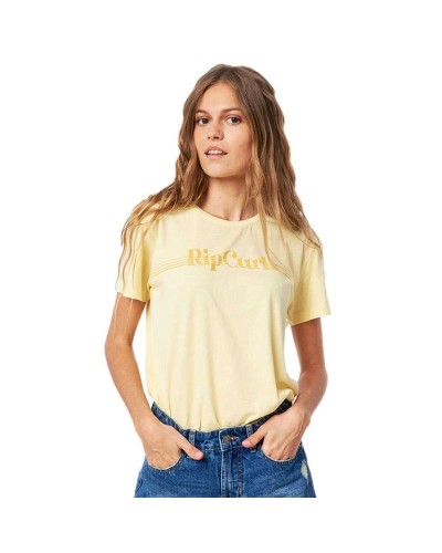 T-shirt med kortärm Dam Rip Curl GTERO5-4094 Citron (XS)