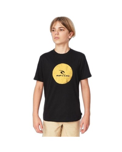 Child's Short Sleeve T-Shirt Rip Curl KTEZF4-90 Black