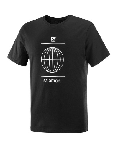 T-shirt med kortärm Herr Salomon LC1963500 Svart