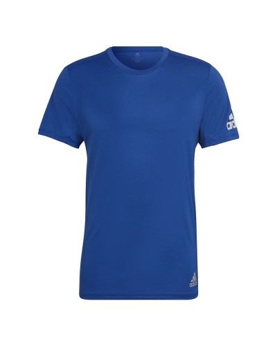 Heren-T-Shirt met Korte Mouwen Adidas HL3968 Blauw