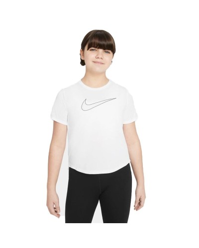 Barn T-shirt med kortärm Nike DD7639-100 Vit