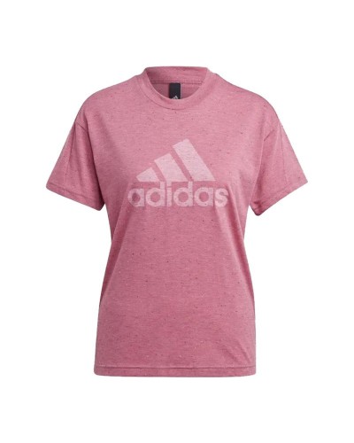 Dames-T-Shirt met Korte Mouwen Adidas IC0503 Licht Roze (M)
