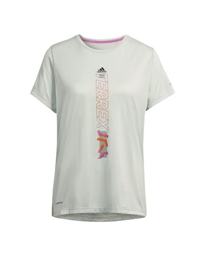 T-shirt med kortärm Dam Adidas HF9288 Beige (XS)