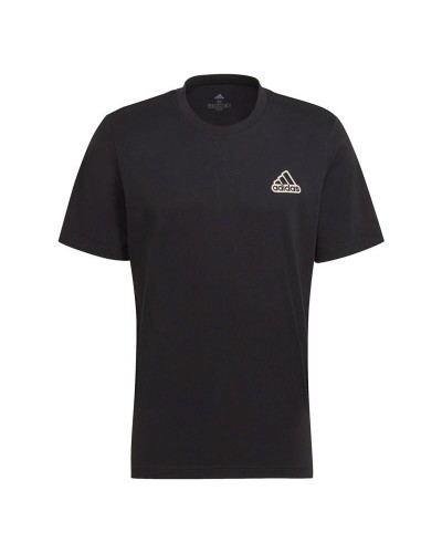 Camiseta de Manga Corta Hombre Adidas HE1817 Negro (S)