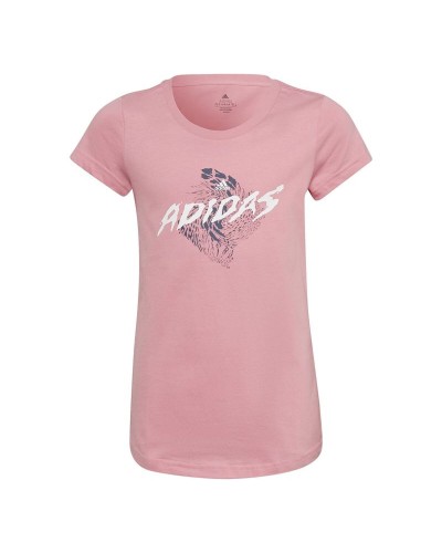 Barn T-shirt med kortärm Adidas HL1617 Rosa