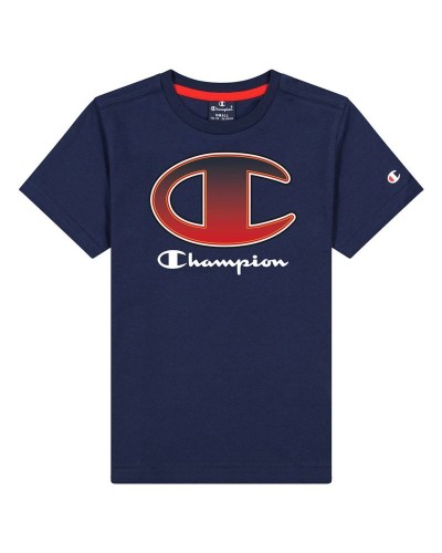 Camiseta de Manga Corta Infantil Champion 305978-BS503 Azul marino