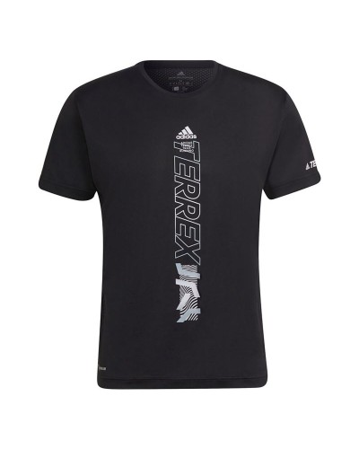Herren Kurzarm-T-Shirt Adidas HA7556 Schwarz