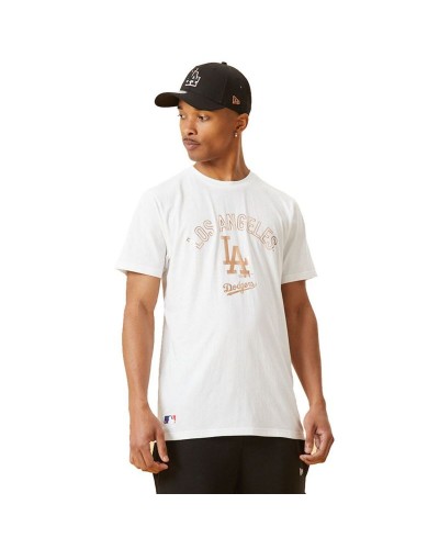 Camiseta de Manga Corta Hombre New Era 12893142 Blanco (XL)
