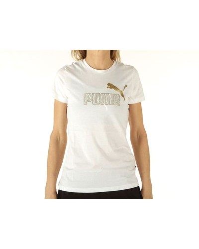 T-shirt med kortärm Dam Puma 670001 02 Vit (XS)