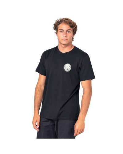 Camiseta de Manga Corta Hombre Rip Curl CTEST9-90 Negro