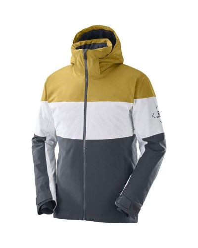 Ski Jacket Salomon LC1587700 Light grey Men