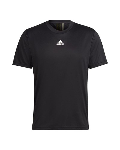 Heren-T-Shirt met Korte Mouwen Adidas HN8506 Zwart (XS)