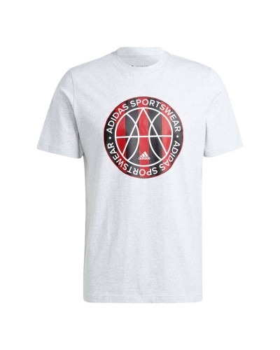 Heren-T-Shirt met Korte Mouwen Adidas II3577 Grijs (XL)