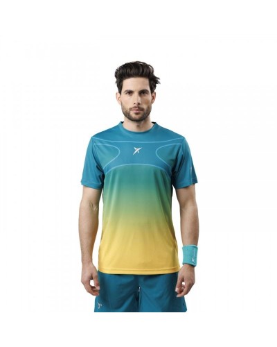 Maglia a Maniche Corte Uomo Drop Shot DT281305-VERDE Blu cielo (S)