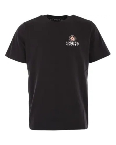 Heren-T-Shirt met Korte Mouwen Hurley MTS0035680-H010 Zwart (S)