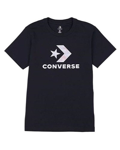 Women’s Short Sleeve T-Shirt Converse 10024538-A02 Black