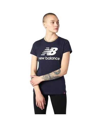 T-shirt med kortärm Dam New Balance WT31546_NNY Blå (L)