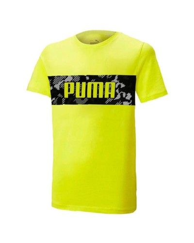 T-Shirt met Korte Mouwen voor kinderen Puma 676285 40 Geel