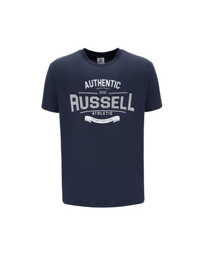T-shirt med kortärm Herr Russell Athletic A30081-OB-155 Mörkblå (S)