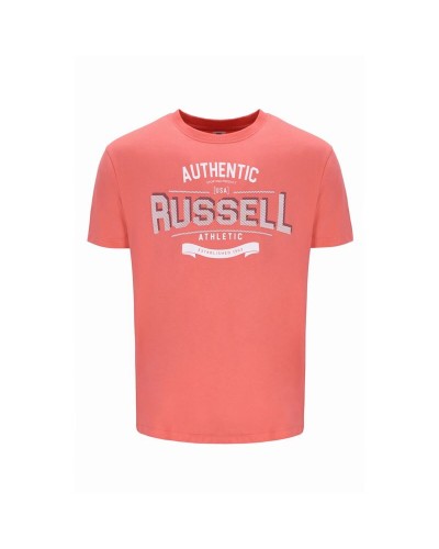 Camiseta de Manga Corta Hombre Russell Athletic A30081-PC 380 Naranja (M)