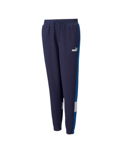 Kindersportbroek Puma Essential+ Colorblock Donkerblauw