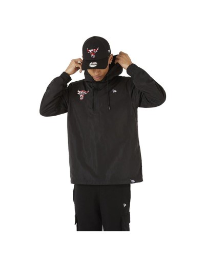 Men’s Hoodie New Era Chicago Bulls Camo Logo Windbreacker Black