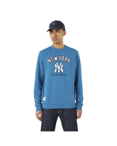 Sweat sans capuche homme New Era MLB Heritage New York Yankees M Blue Bleu